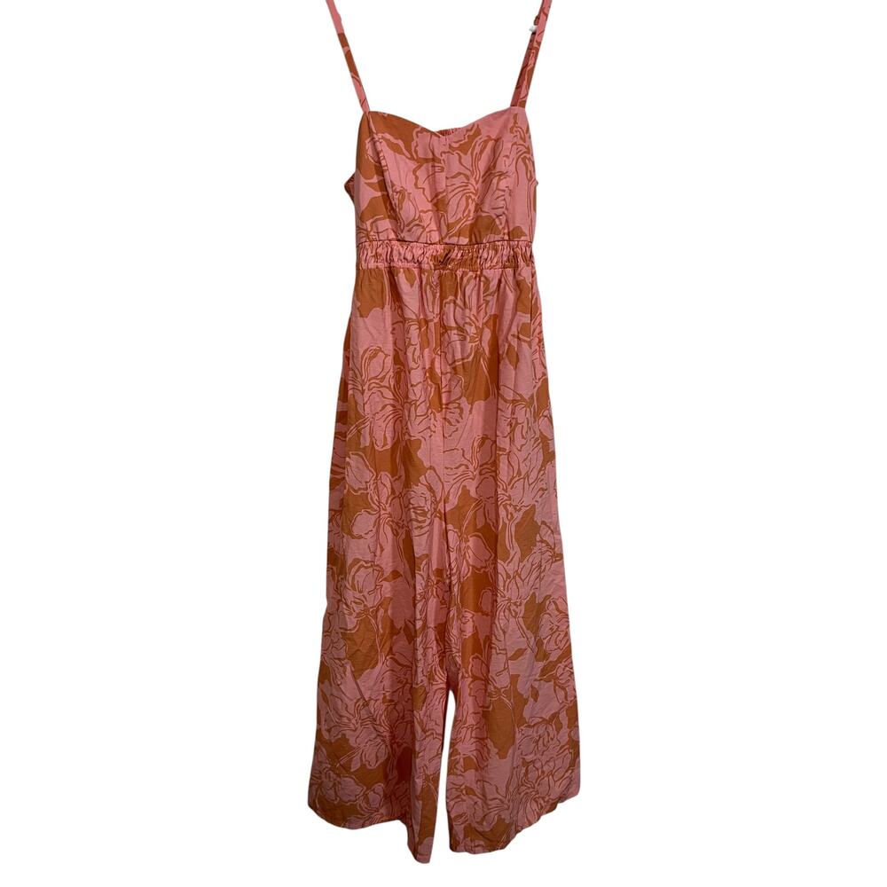 Isabel Maternity by Ingrid & Isabel Pink and Brown Floral Jumpsuit